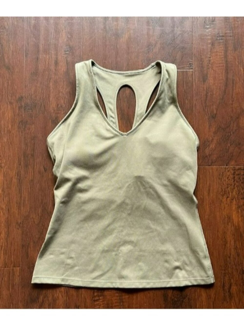 Carbon38 Action Tank In Cloud Compression In Olive Green - Large